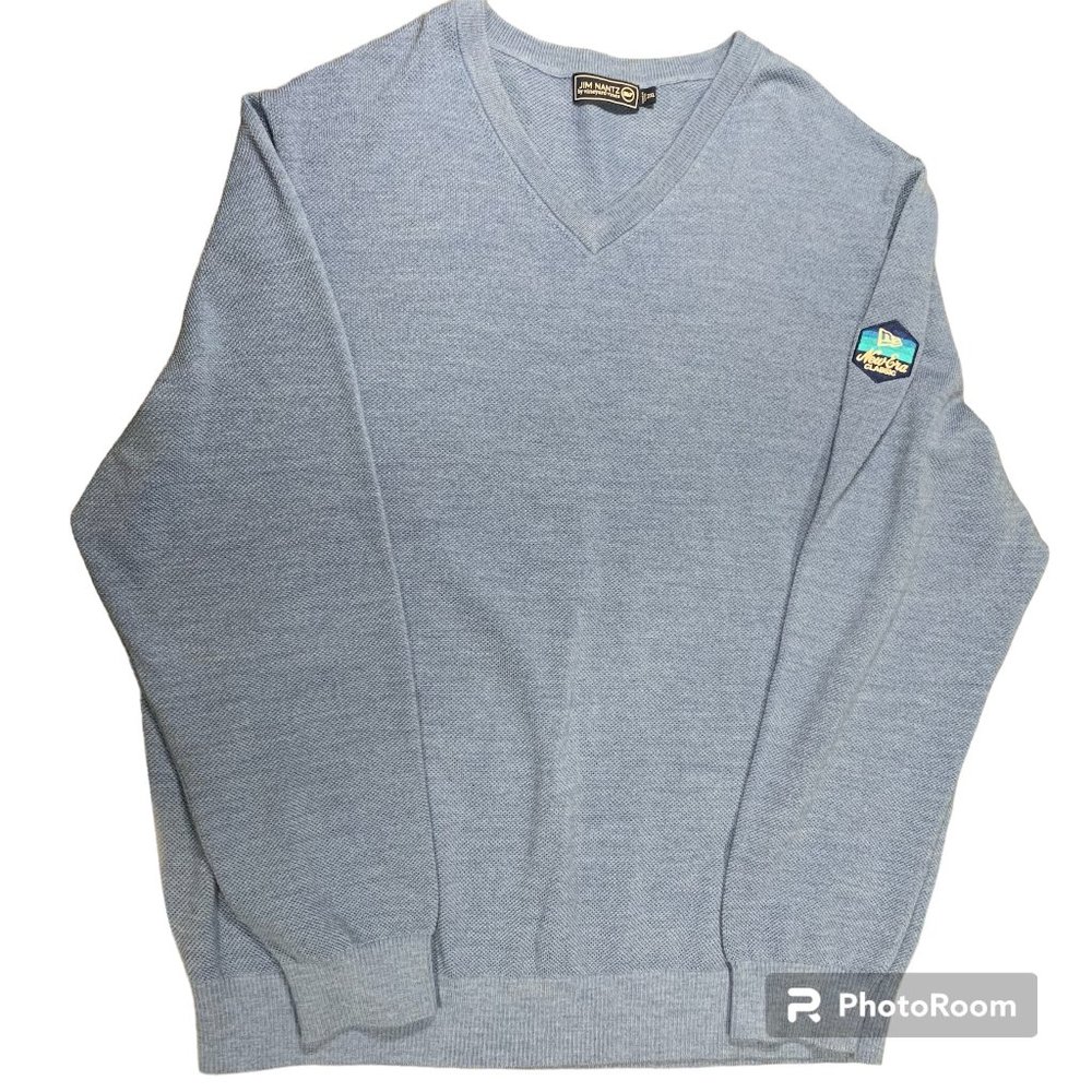 Vineyard Vines Blue Jim Nantz New Era Classic Mens V-neck sweater 2XL